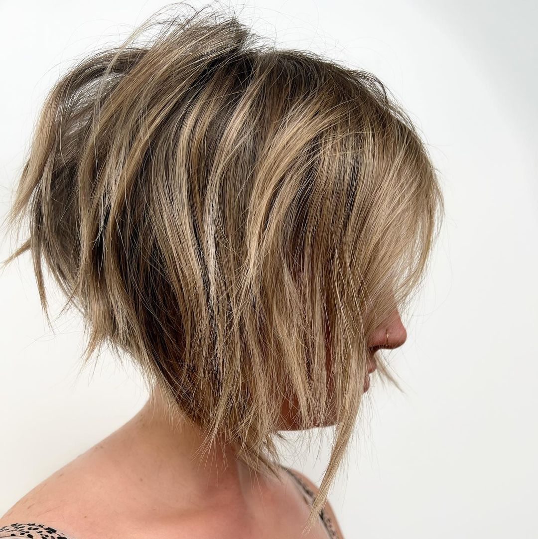 Ragged bob for short hair: 10 fashionable and spectacular examples