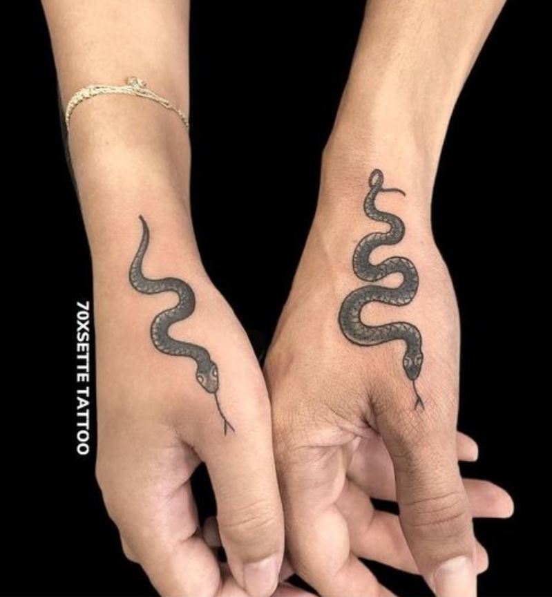Snake tattoo on arm