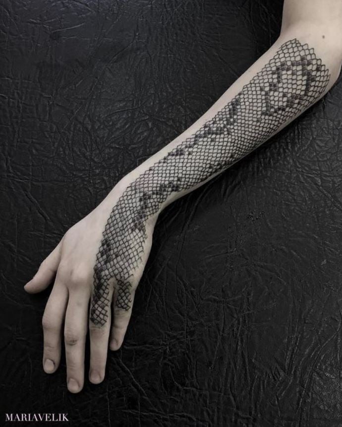     Snake skin tattoo